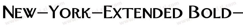 New-York-Extended Bold字体转换